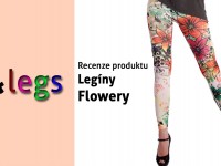 Dámské dlouhé legíny barevné - Flowery